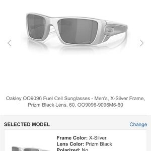 Oakley Fuel Cell X-Silver Sunglasses